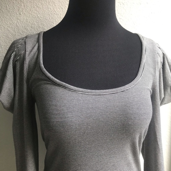 FREE PEOPLE | Womens Striped Ruffle Long Sleeve S - Picture 3 of 7